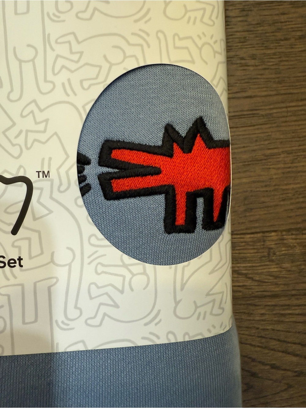 Keith Haring Lounge Set - Long Sleeve Crew & Joggers in Blue - Picture 3 of 4